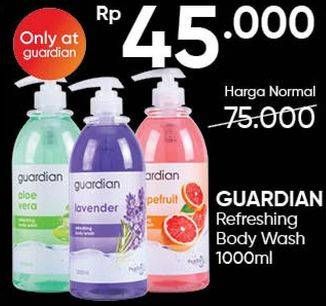 Promo Harga GUARDIAN Refreshing Body Wash 1000 ml - Guardian