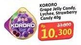 Promo Harga Kororo Candy Grape, Lychee, Strawberry 40 gr - Alfamidi