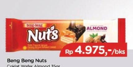 Promo Harga BENG-BENG Wafer Nuts Almond 35 gr - TIP TOP