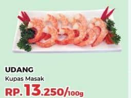 Promo Harga Udang Kupas Masak per 100 gr - Yogya