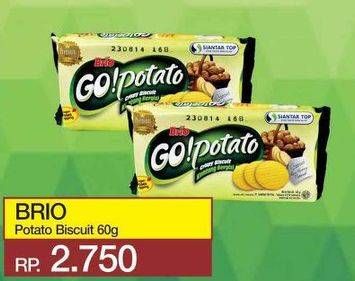 Promo Harga SIANTAR TOP GO Potato Biskuit Kentang 60 gr - Yogya
