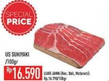 Promo Harga Sapi Sukiyaki US per 100 gr - Hypermart