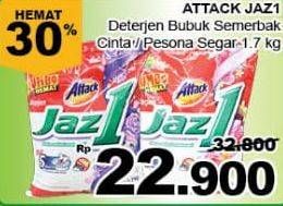 Promo Harga ATTACK Jaz1 Detergent Powder Semerbak Cinta, Pesona Segar 1700 gr - Giant