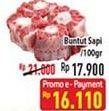 Promo Harga Oxtail Sapi per 100 gr - Hypermart