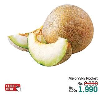 Promo Harga Melon Sky Rocket per 100 gr - LotteMart