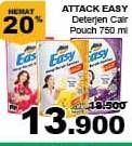 Promo Harga ATTACK Easy Detergent Liquid Lively Energetic, Sparkling Blooming, Sweet Glamour 750 ml - Giant
