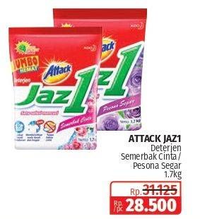 Promo Harga Attack Jaz1 Detergent Powder Semerbak Cinta, Pesona Segar 1700 gr - Lotte Grosir