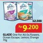 Promo Harga Glade One For All Exotic Flower, Ocean Escape, Lemon Squash, Orange Peach 70 gr - Alfamidi