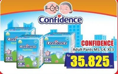 Promo Harga Confidence Adult Diapers Pants M5, L4, XL3  - Hari Hari
