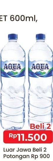 Promo Harga AQUA Air Mineral 1500 ml - Alfamart