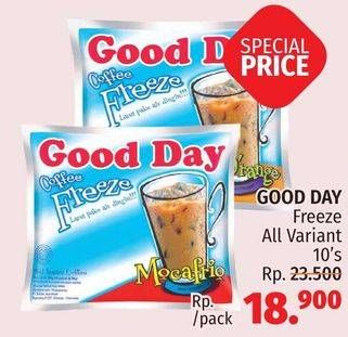 Promo Harga Good Day Coffee Freeze per 10 pcs - LotteMart