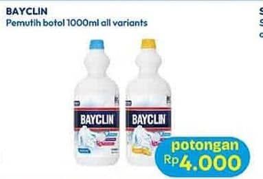 Promo Harga Bayclin Pemutih Pakaian All Variants 1000 ml - Hypermart