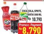 Promo Harga COCA COLA/FANTA/SPRITE 1500ml  - Hypermart