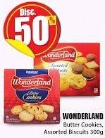Promo Harga WONDERLAND Assorted Biscuit/ Butter Cookies 300 gr - Hari Hari