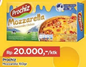 Promo Harga Prochiz Keju Mozzarella 160 gr - TIP TOP