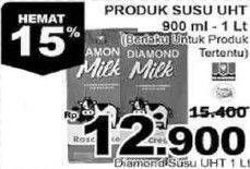 Promo Harga DIAMOND Milk UHT 1 ltr - Giant