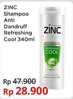 Promo Harga Zinc Shampoo Refreshing Cool 340 ml - Indomaret