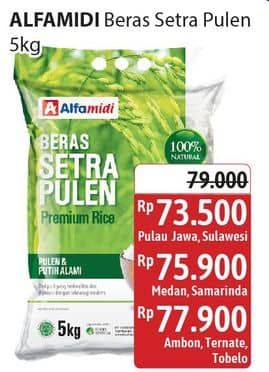 Promo Harga Alfamidi Beras Setra Pulen 5000 gr - Alfamidi