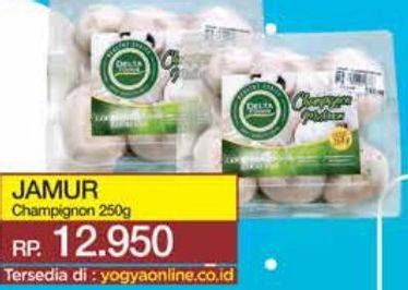 Promo Harga Jamur Champignon (Jamur Kancing) 250 gr - Yogya