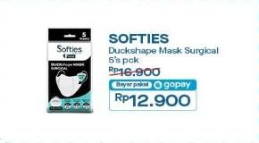 Promo Harga Softies Masker Surgical Duckshape 5 pcs - Indomaret