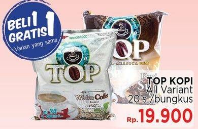 Promo Harga Top Coffee White Coffee All Variants per 20 sachet - LotteMart
