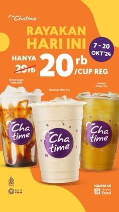 Promo Harga Rayakan Hari Ini  - Chatime