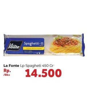 Promo Harga LA FONTE Spaghetti 450 gr - Carrefour