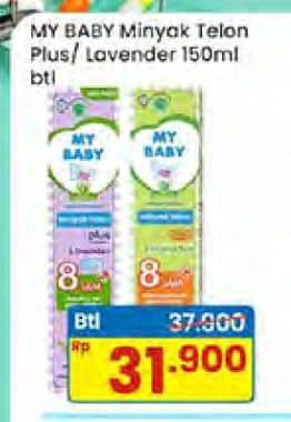 Promo Harga My Baby Minyak Telon Plus Lavender, Eucaliptus 150 ml - Indomaret