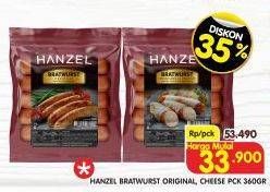 Promo Harga Hanzel Bratwurst Cheese, Original 360 gr - Superindo