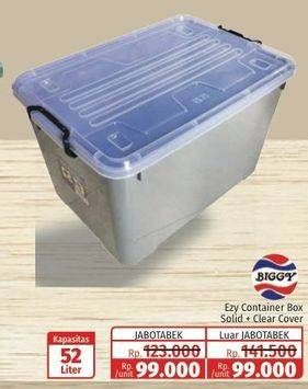 Promo Harga Biggy Container Box Ezy 52 ltr - Lotte Grosir