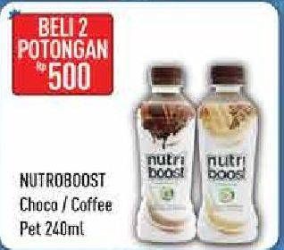 Promo Harga MINUTE MAID Nutriboost Chocolate, Coffee per 2 botol 240 ml - Hypermart