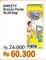 Promo Harga Sweety Bronze Pants XL26+2 28 pcs - Indomaret