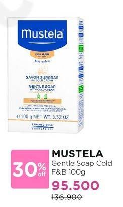 Promo Harga MUSTELA Gentle Soap Cold Cream Face & Body 100 gr - Watsons