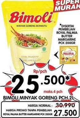 Promo Harga BIMOLI Minyak Goreng 2000 ml - Superindo