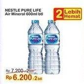 Promo Harga NESTLE Pure Life Air Mineral 600 ml - Indomaret