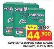Promo Harga Confidence Adult Diapers Classic M8, XL6  - Superindo