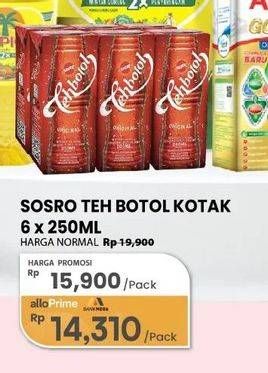 Promo Harga Sosro Teh Botol 250 ml - Carrefour