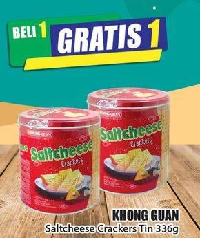 Promo Harga KHONG GUAN Saltcheese 336 gr - Hari Hari