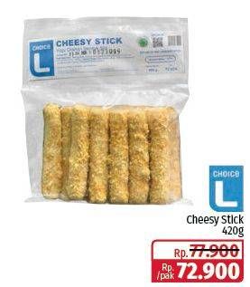 Promo Harga Choice L Cheesy Stick 420 gr - Lotte Grosir
