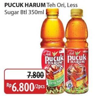 Promo Harga Teh Pucuk Harum Minuman Teh Jasmine, Less Sugar 350 ml - Alfamidi