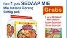 Promo Harga SEDAAP Mie Goreng Original per 5 pcs 90 gr - Indomaret