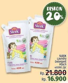 Promo Harga SLEEK Baby Laundry Detergent 450 ml - LotteMart