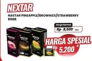 Promo Harga Nabati Nextar Cookies Nastar Pineapple Jam, Brownies Choco Delight, Strawberry Jam 106 gr - Carrefour