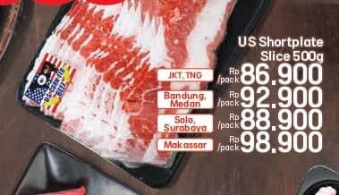 Promo Harga Beef Short Plate Slice 500 gr - LotteMart