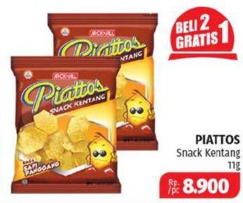 Promo Harga PIATTOS Snack Kentang 11 gr - Lotte Grosir