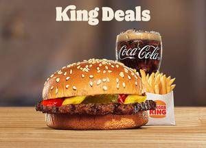 Promo Harga Burger King King Deals Beef Burger Meal  - Burger King