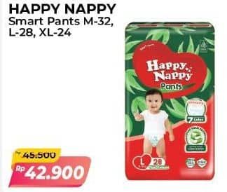 Promo Harga Happy Nappy Smart Pantz Diaper XL24, M32, L28 24 pcs - Alfamart