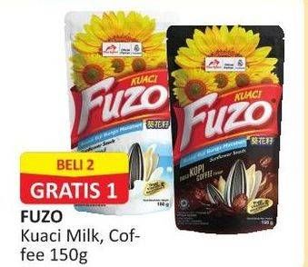 Promo Harga FUZO Kuaci Milk, Coffee 150 gr - Alfamart