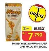 Promo Harga MADU NUSANTARA Honey Milk per 2 box 200 ml - Superindo