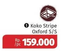 Promo Harga Koko Stripe Oxford S/S  - Lotte Grosir